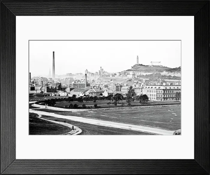 Framed Print : Edinburgh from St. Anthony's Chapel, Victorian period Framed Print : Edinburgh from St. Anthony's Chapel, Victorian period