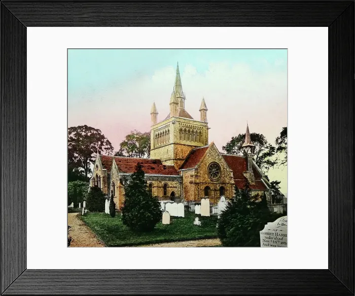 Framed Print : Church at Osborne, Isle of Wight, Victorian period Framed Print : Church at Osborne, Isle of Wight, Victorian period