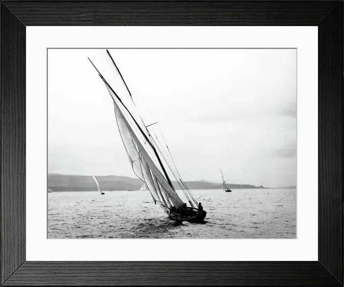 Framed Print : Racing yacht Neptune on the River Clyde, Scotland Framed Print : Racing yacht Neptune on the River Clyde, Scotland