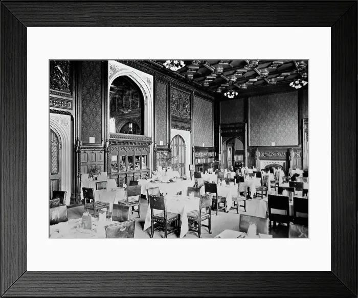 Framed Print : House of Commons Dining Room, Victorian period Framed Print : House of Commons Dining Room, Victorian period