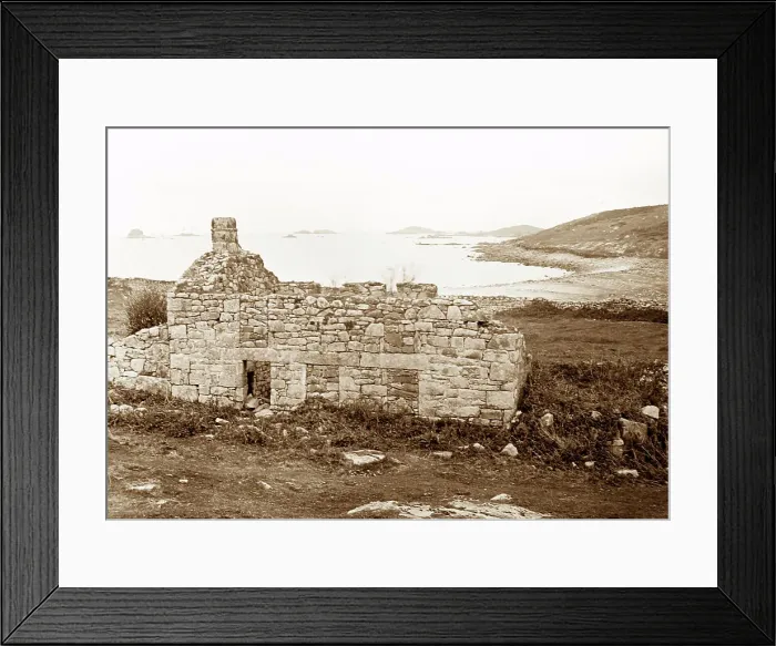 Framed Print : Armorel's Cottage, Scilly Isles, early 1900s Framed Print : Armorel's Cottage, Scilly Isles, early 1900s