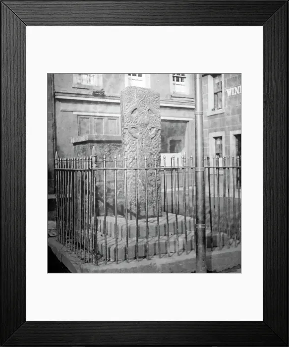 Framed Print : Runic Cross of Crieff, Scotland, early 1900s Framed Print : Runic Cross of Crieff, Scotland, early 1900s