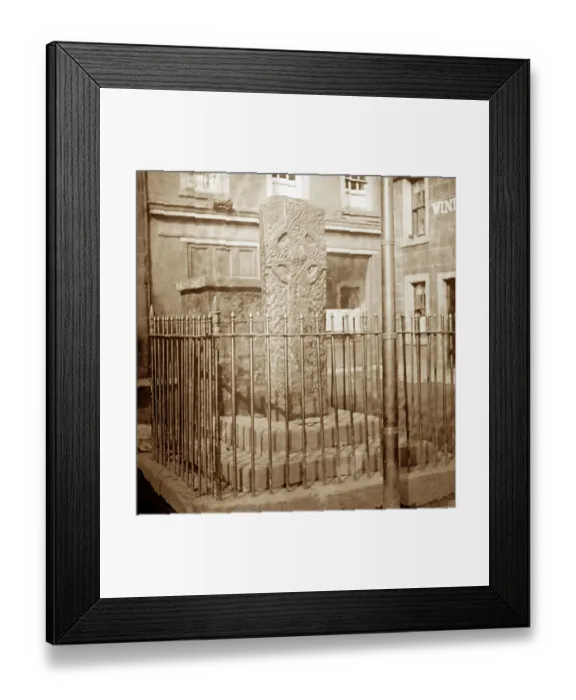 Framed Print : Runic Cross of Crieff, Scotland, early 1900s Framed Print : Runic Cross of Crieff, Scotland, early 1900s