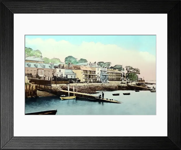 Framed Print : Cowes from the pier, Isle of Wight, Victorian period Framed Print : Cowes from the pier, Isle of Wight, Victorian period