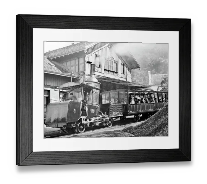 Framed Print : Rigi Railway, Switzerland, Victorian period Framed Print : Rigi Railway, Switzerland, Victorian period