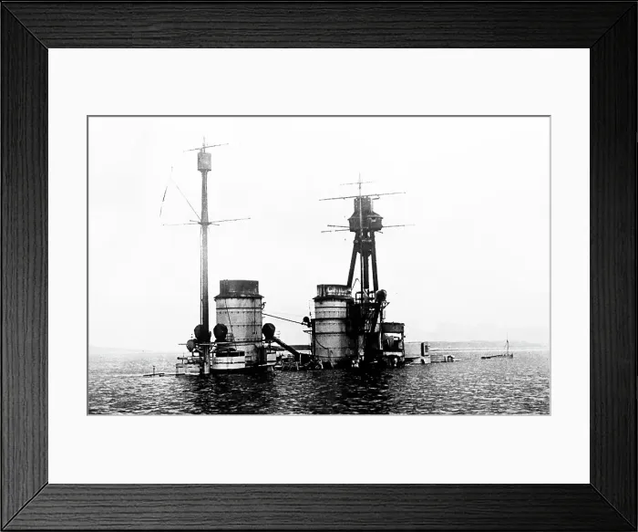 Framed Print : SMS Hindenburg, Scapa Flow, 21st June 1919 Framed Print : SMS Hindenburg, Scapa Flow, 21st June 1919