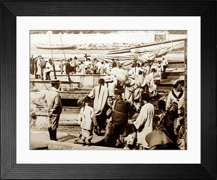 Framed Print : Refugees from the Boxer Uprising, Tianjin, China Framed Print : Refugees from the Boxer Uprising, Tianjin, China