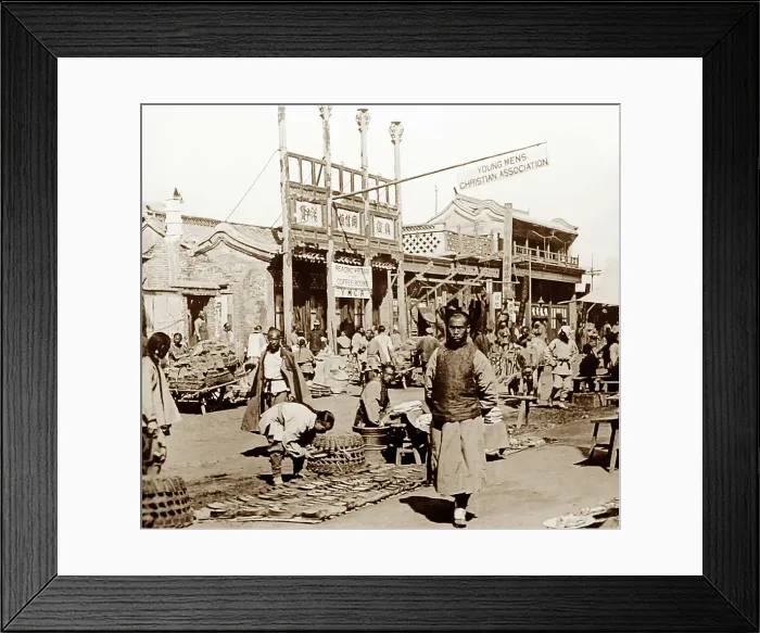 Framed Print : A YMCA in China, early 1900s Framed Print : A YMCA in China, early 1900s