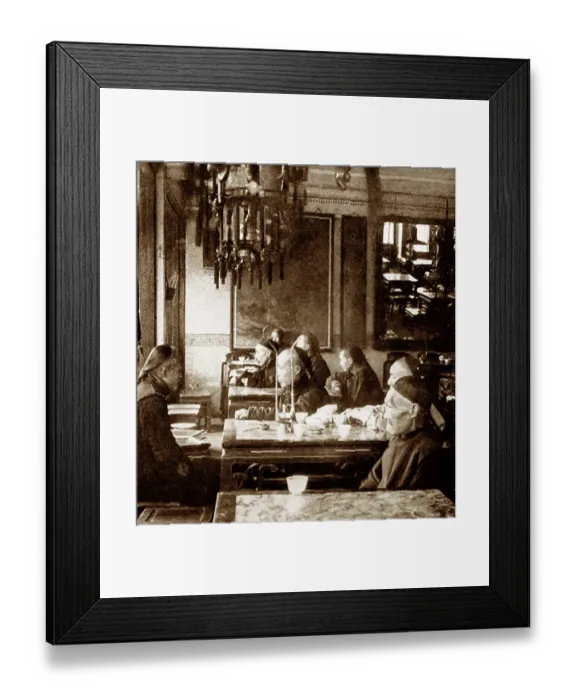 Framed Print : Tea House, Nanking Road, Shanghai, China, early 1900s Framed Print : Tea House, Nanking Road, Shanghai, China, early 1900s