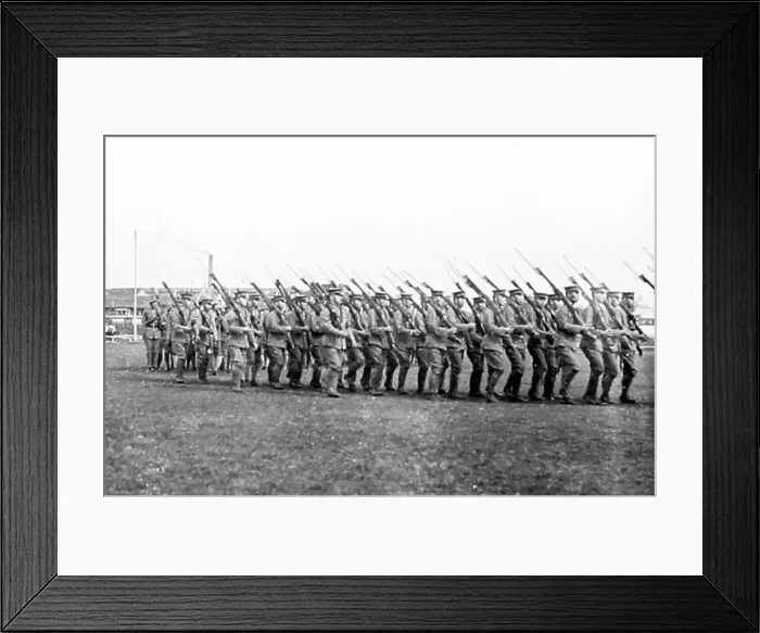 Framed Print : Volunteer Regiment Review, Shanghai, China, early 1900s Framed Print : Volunteer Regiment Review, Shanghai, China, early 1900s