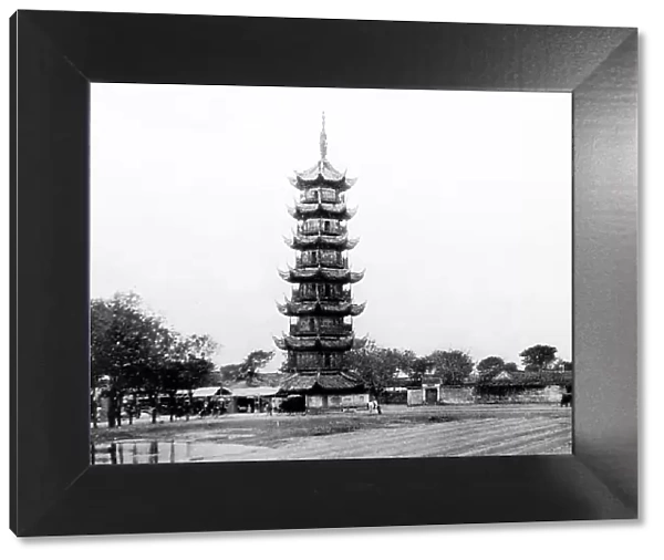 Pagoda, Shanghai, China, early 1900s
