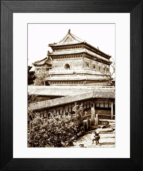 Framed Print : Temple of Ten Thousand Buddhas, Hong Kong, early 1900s