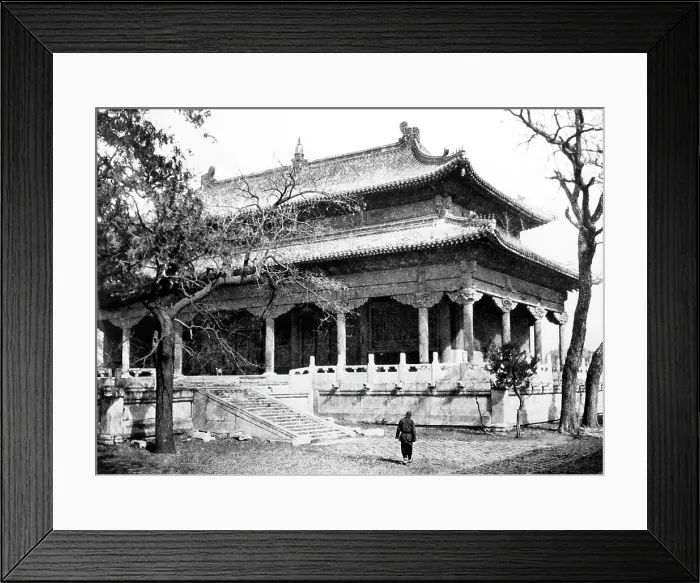 Framed Print : Yellow Temple, Beijing, China, early 1900s Framed Print : Yellow Temple, Beijing, China, early 1900s