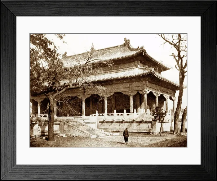 Framed Print : Yellow Temple, Beijing, China, early 1900s Framed Print : Yellow Temple, Beijing, China, early 1900s