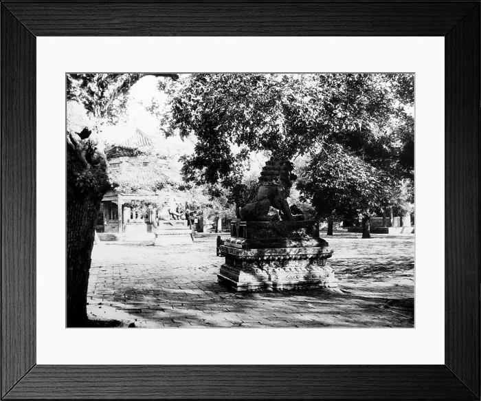Framed Print : Courtyard, Llama Temple, Beijing, China, early 1900s Framed Print : Courtyard, Llama Temple, Beijing, China, early 1900s