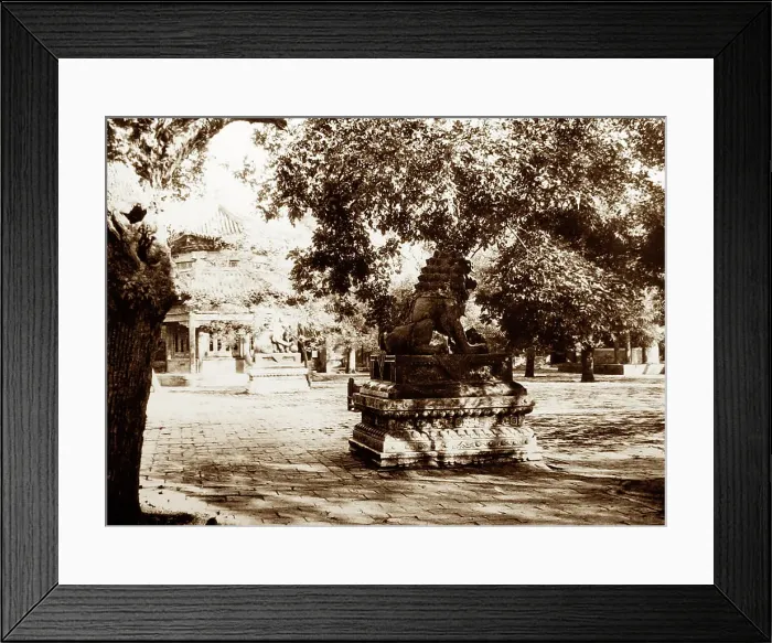 Framed Print : Courtyard, Llama Temple, Beijing, China, early 1900s Framed Print : Courtyard, Llama Temple, Beijing, China, early 1900s
