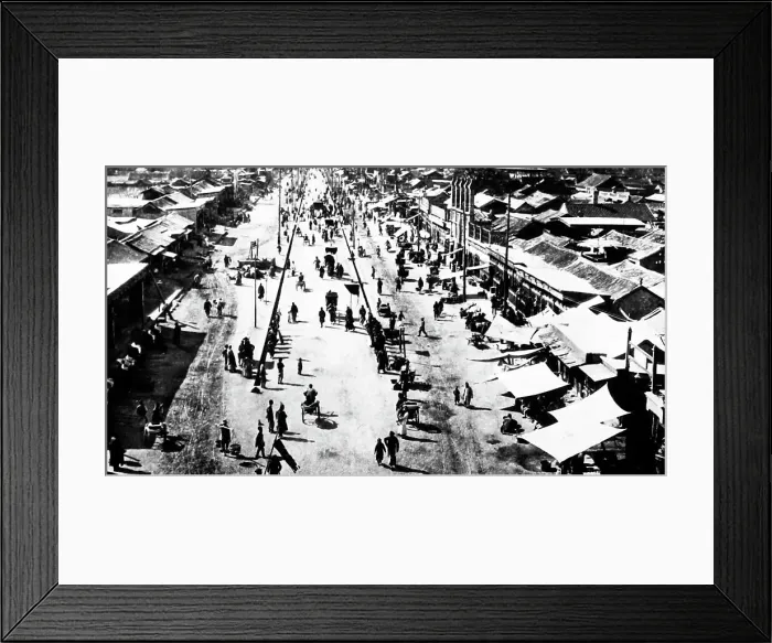 Framed Print : Anting Mem Street, Beijing, China, early 1900s Framed Print : Anting Mem Street, Beijing, China, early 1900s