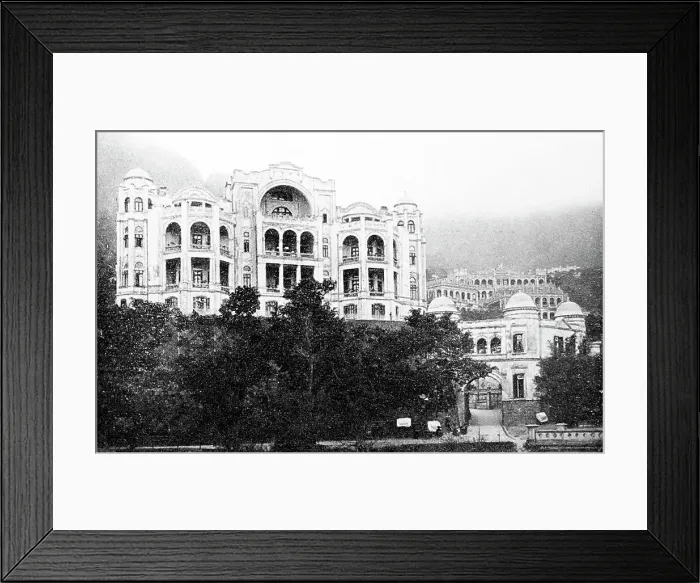 Framed Print : Mountain Palace, Hong Kong, China, early 1900s Framed Print : Mountain Palace, Hong Kong, China, early 1900s