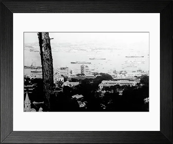 Framed Print : Kowloon from Hong Kong, China, early 1900s Framed Print : Kowloon from Hong Kong, China, early 1900s