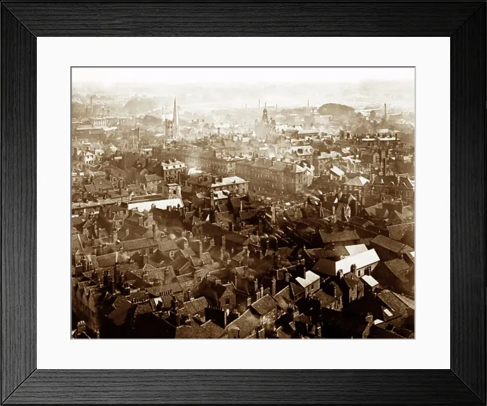Framed Print : Panorama of York from the Minster, early 1900s Framed Print : Panorama of York from the Minster, early 1900s