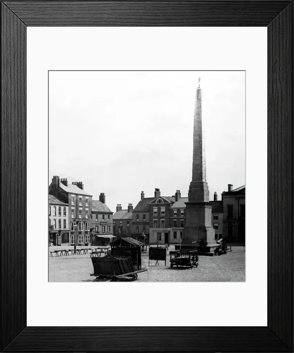 Framed Print : Market Square, Ripon, Victorian period Framed Print : Market Square, Ripon, Victorian period