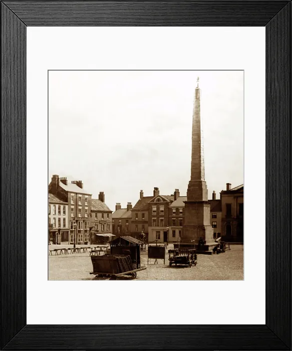 Framed Print : Market Square, Ripon, Victorian period