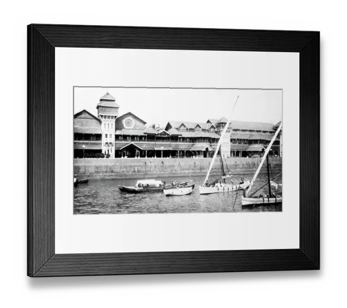 Framed Print : Bombay Yacht Club, India, early 1900s Framed Print : Bombay Yacht Club, India, early 1900s
