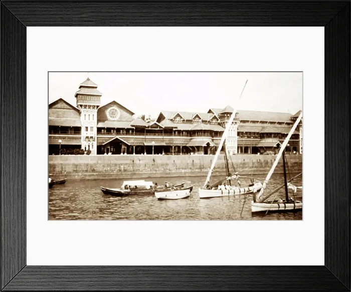 Framed Print : Bombay Yacht Club, India, early 1900s Framed Print : Bombay Yacht Club, India, early 1900s