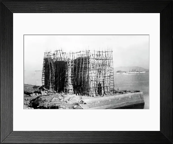 Framed Print : Gateway of India under construction, India, early 1900s Framed Print : Gateway of India under construction, India, early 1900s