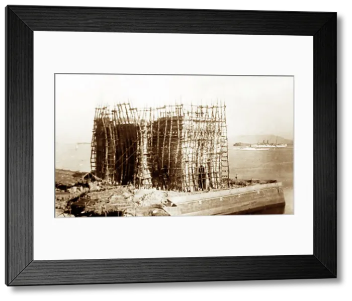 Framed Print : Gateway of India under construction, India, early 1900s Framed Print : Gateway of India under construction, India, early 1900s