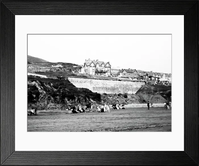 Framed Print : Woolacombe Beach, Devon, early 1900s Framed Print : Woolacombe Beach, Devon, early 1900s
