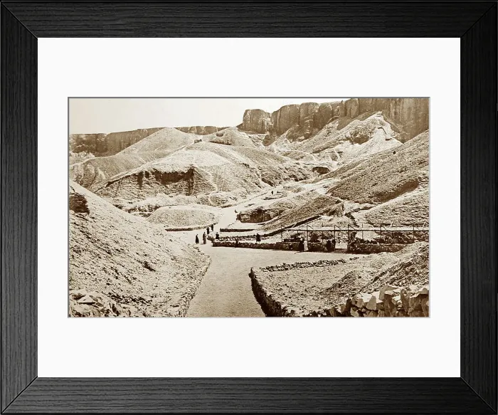 Framed Print : Valley of the Tombs, Egypt, Victorian period Framed Print : Valley of the Tombs, Egypt, Victorian period