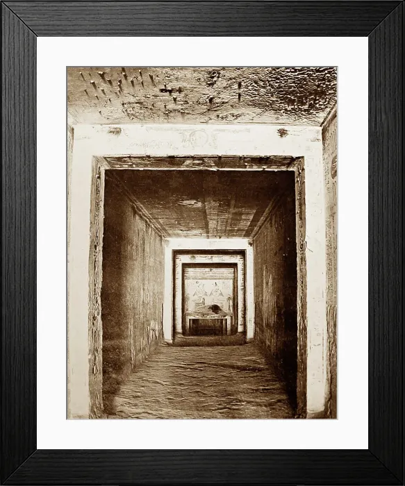 Framed Print : A tomb passageway, Egypt, Victorian period Framed Print : A tomb passageway, Egypt, Victorian period