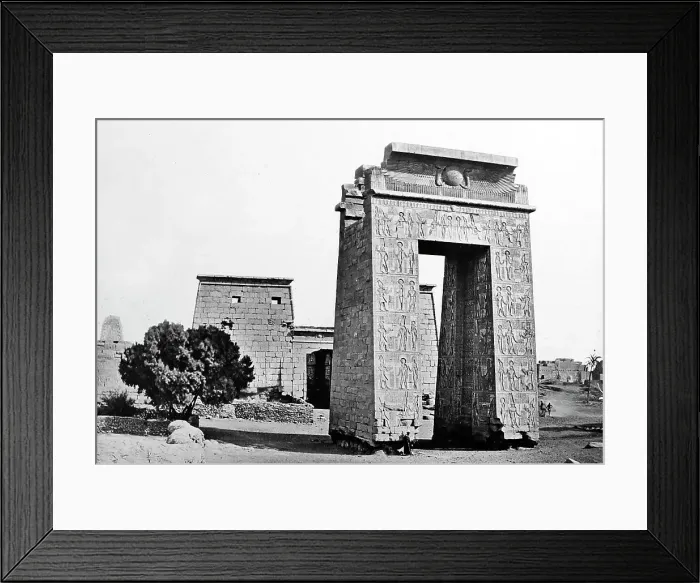 Framed Print : Gateway of Ptolemy III, Thebes, Egypt, Victorian period Framed Print : Gateway of Ptolemy III, Thebes, Egypt, Victorian period