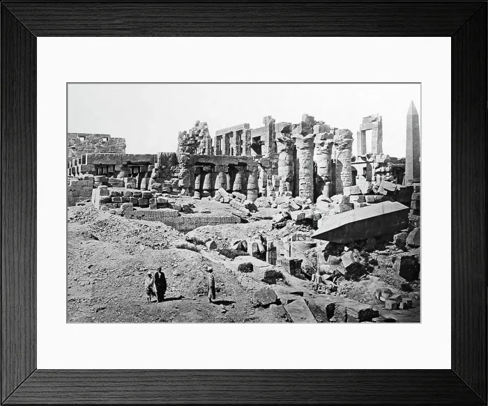 Framed Print : Great Temple, Thebes, Egypt, Victorian period Framed Print : Great Temple, Thebes, Egypt, Victorian period