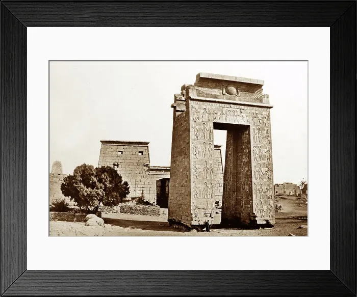 Framed Print : Gateway of Ptolemy III, Thebes, Egypt, Victorian period Framed Print : Gateway of Ptolemy III, Thebes, Egypt, Victorian period