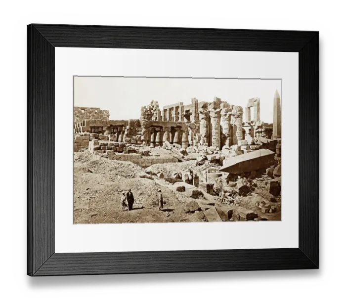Framed Print : Great Temple, Thebes, Egypt, Victorian period Framed Print : Great Temple, Thebes, Egypt, Victorian period