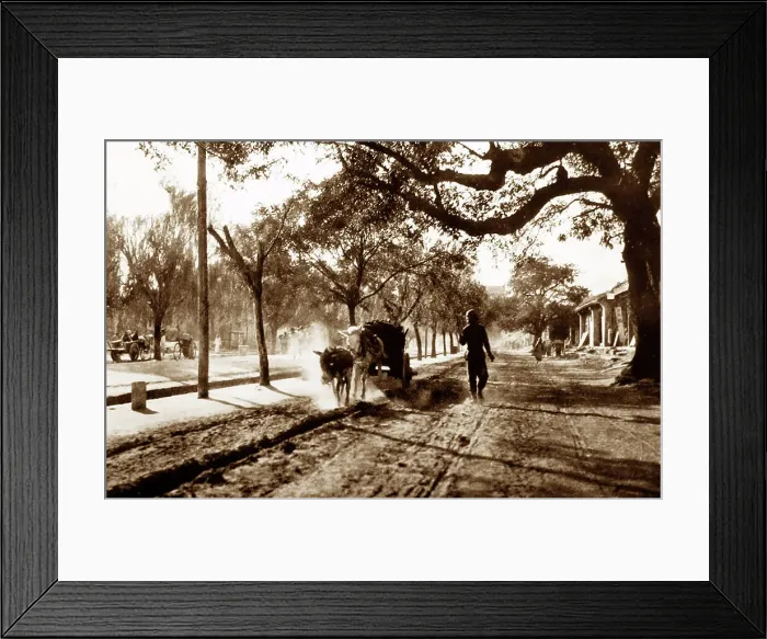 Framed Print : The Old Cart Road, Beijing, China, early 1900s Framed Print : The Old Cart Road, Beijing, China, early 1900s