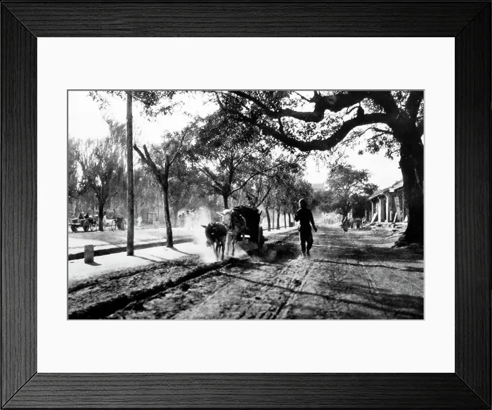 Framed Print : The Old Cart Road, Beijing, China, early 1900s Framed Print : The Old Cart Road, Beijing, China, early 1900s