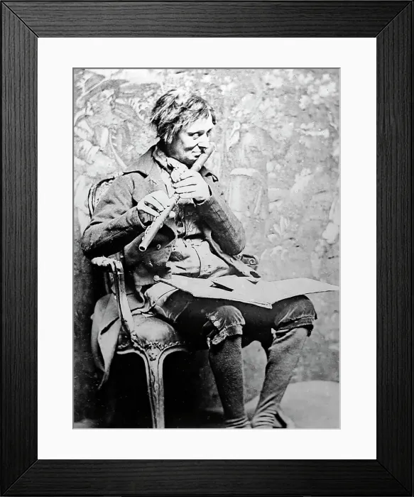 Framed Print : An itinerant Irish flute player, Victorian period Framed Print : An itinerant Irish flute player, Victorian period