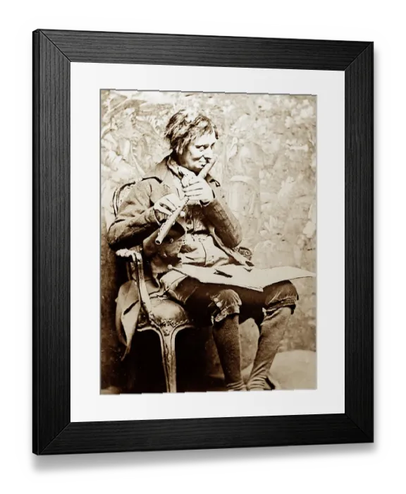 Framed Print : An itinerant Irish flute player, Victorian period Framed Print : An itinerant Irish flute player, Victorian period