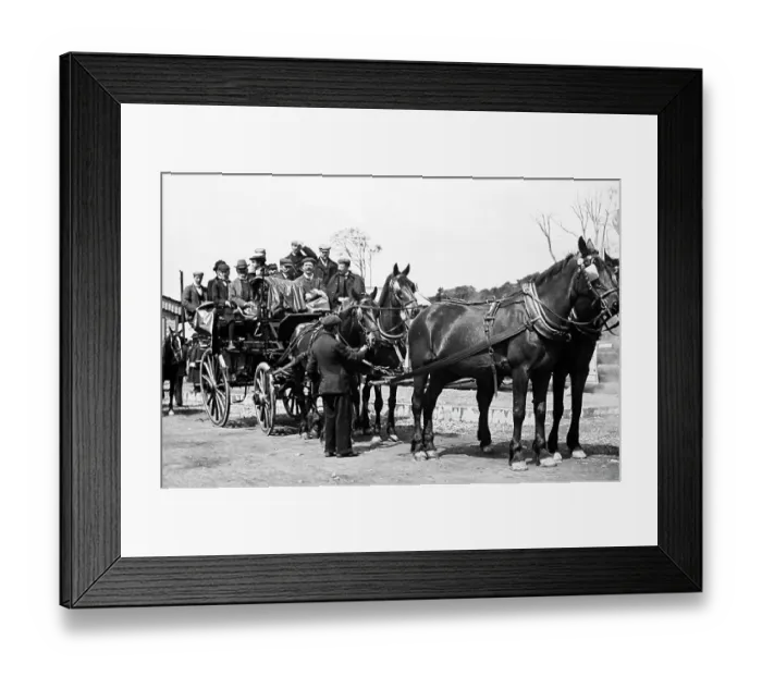 Framed Print : Coach and horses, Bantry, Ireland, Victorian period Framed Print : Coach and horses, Bantry, Ireland, Victorian period
