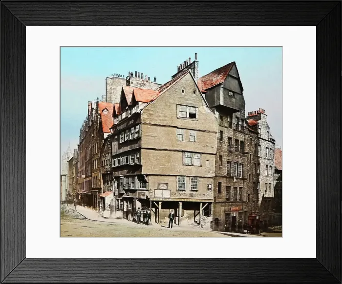 Framed Print : West Bow, Edinburgh, Scotland, Victorian period Framed Print : West Bow, Edinburgh, Scotland, Victorian period