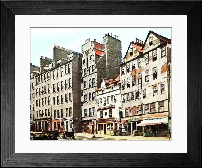 Framed Print : High Street, Edinburgh, Scotland, Victorian period Framed Print : High Street, Edinburgh, Scotland, Victorian period