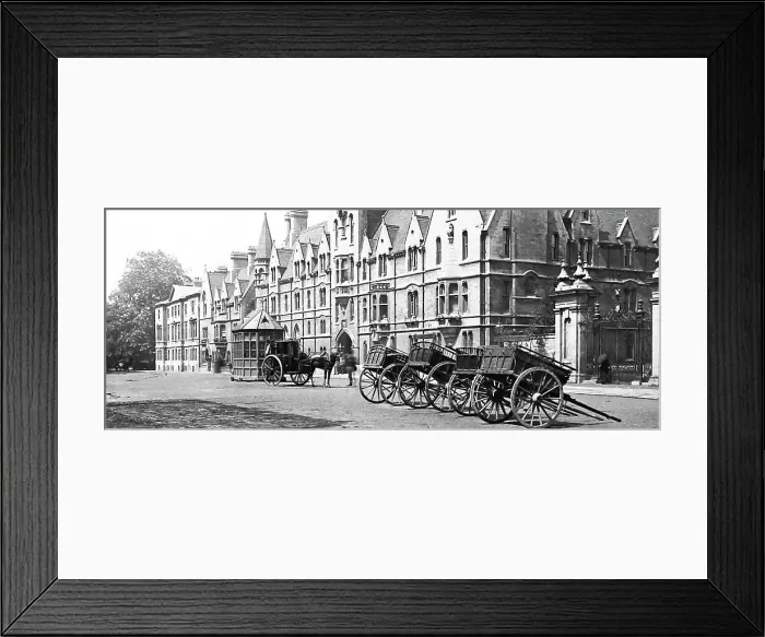 Framed Print : Balliol College, Oxford, Victorian period Framed Print : Balliol College, Oxford, Victorian period
