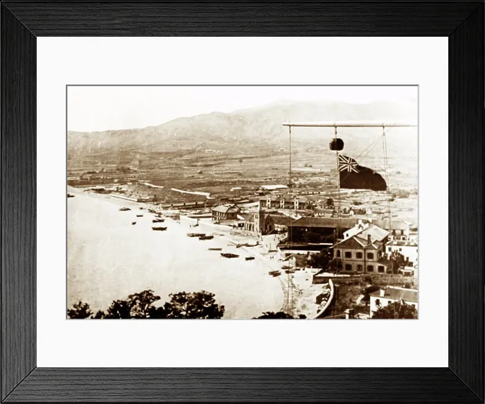 Framed Print : Panorama of Yantai, China, early 1900s Framed Print : Panorama of Yantai, China, early 1900s