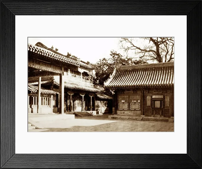 Framed Print : Palace, Ying Tai Island, China, early 1900s Framed Print : Palace, Ying Tai Island, China, early 1900s