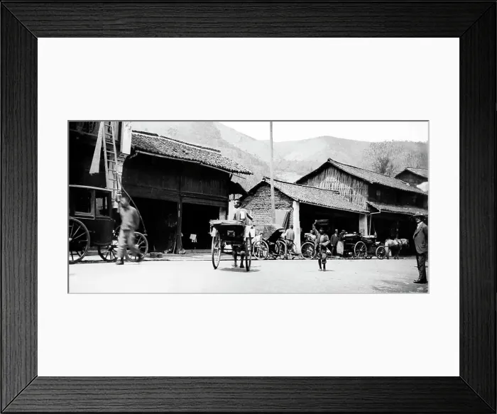 Framed Print : Road to the Monastery, Hangzhou, China, early 1900s Framed Print : Road to the Monastery, Hangzhou, China, early 1900s