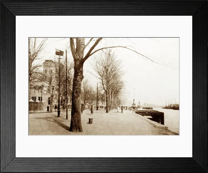 Framed Print : The Bund, Tianjin, China, early 1900s Framed Print : The Bund, Tianjin, China, early 1900s