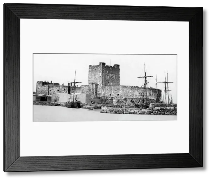 Framed Print : Carrickfergus Castle, Ireland, Victorian period Framed Print : Carrickfergus Castle, Ireland, Victorian period